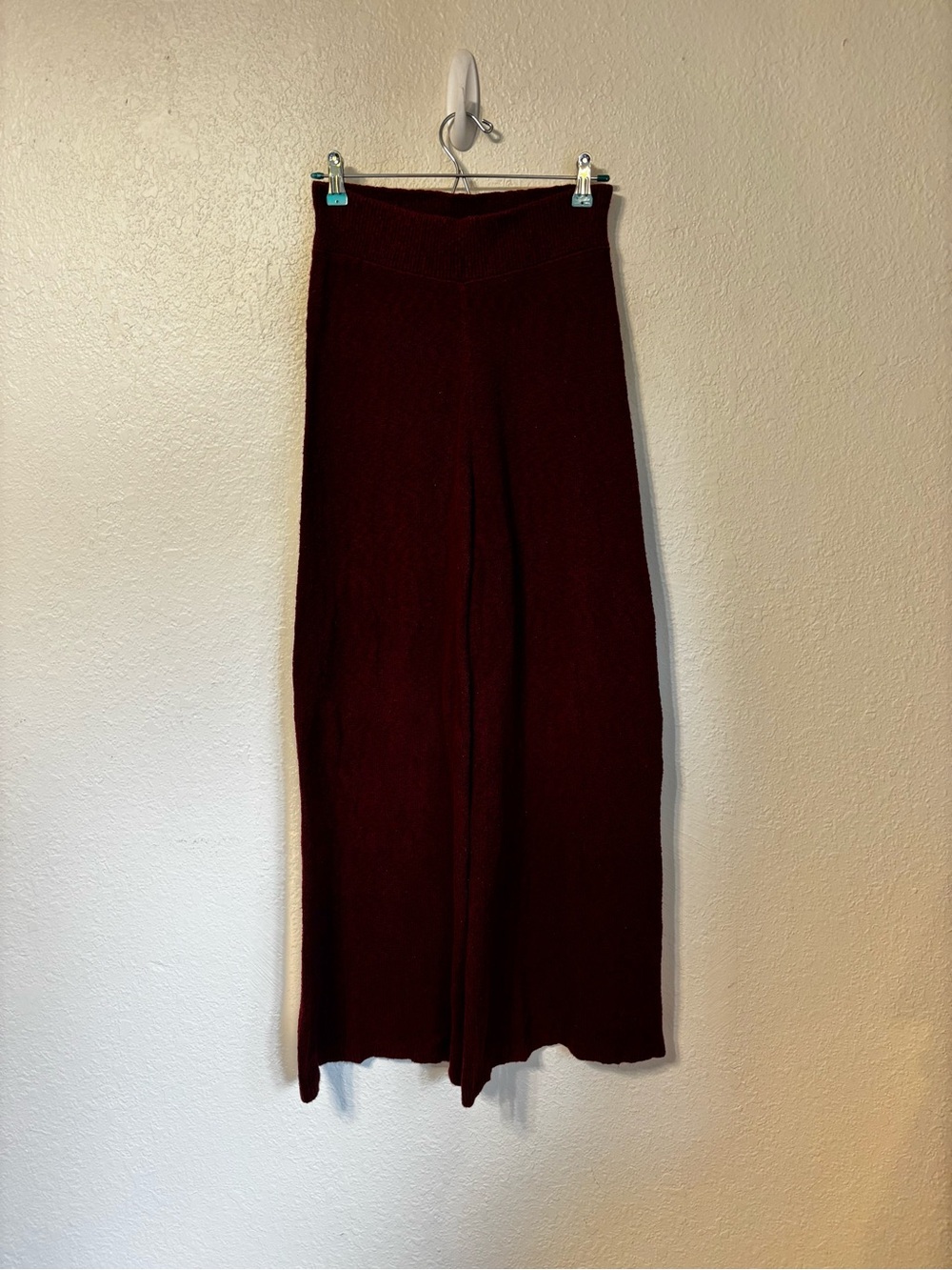 Free People Harper Knit Wide Leg Pull On Pants Small